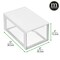mDesign Plastic Office Storage Stack Organizer with Drawer, 4 Pack